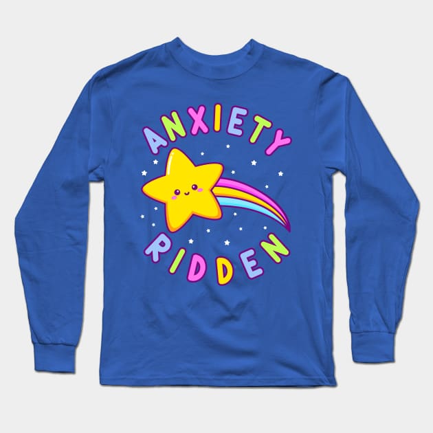 Anxiety Ridden Long Sleeve T-Shirt by machmigo